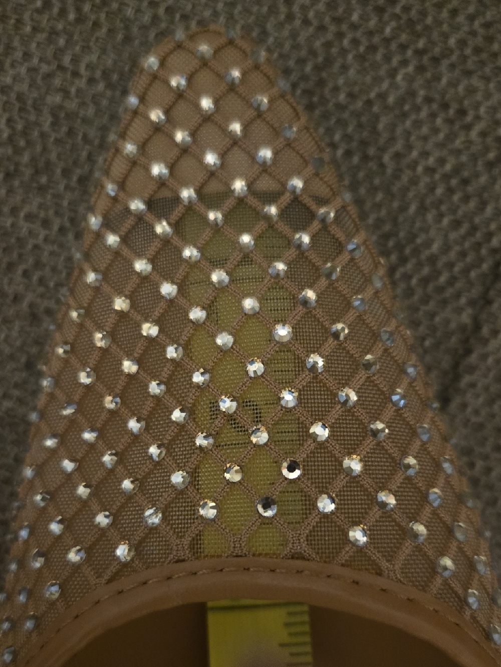Zara Women's Beige Embellished Heels with Clear Straps - Picture 10 of 10